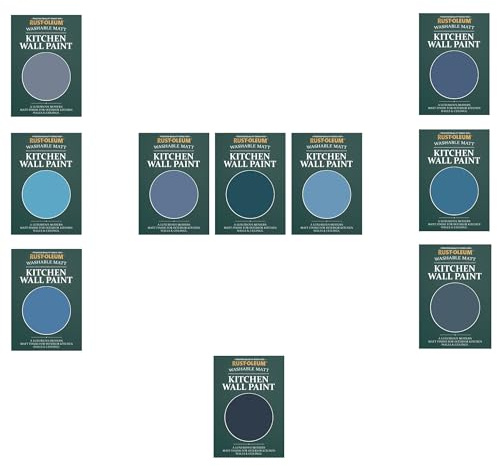 Rust-Oleum Kitchen Wall Paint in Matt Finish – Deep Blue Tester Box