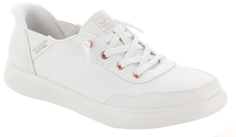 Skechers Damen Hands Free Slip Bobs Skip B Cute Sweet Sneaker, weiß, 36 EU