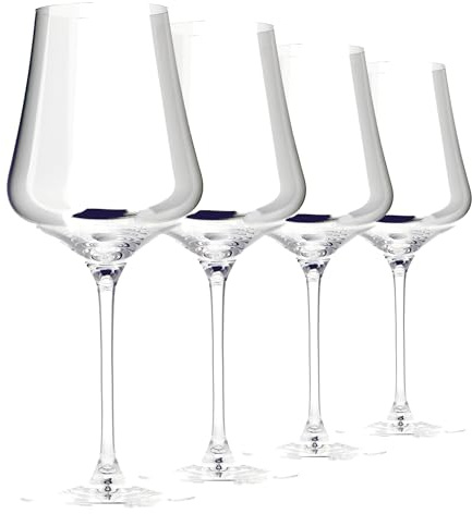 Gabriel-Glas StandArt Crystal Wine Glasses, Set of 4 with Gift Boxes - Premium, Universal Wine Glass for Red and White Wine - Dishwasher Safe, Lead-Free, 16 oz.