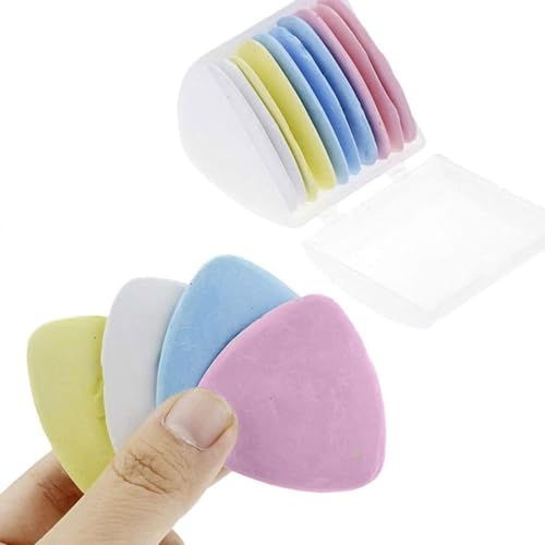 Flosfjylo 10PCS Triangle Tailors Chalk,Professional Tailors Chalk Tailor's Fabric Marker Chalk - Tailoring,Quilting,Crafting,Fabric Marking