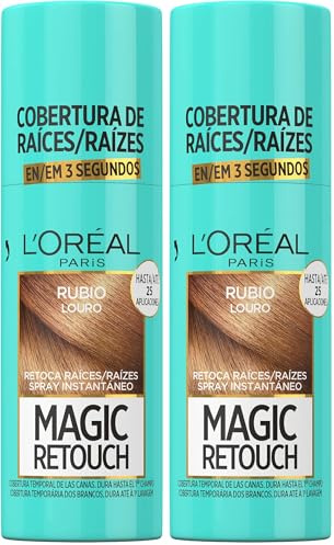 L'OREAL PARIS Magic Retouch Spray Retoca Raíces y Canas Rubio 75ml (Paquete de 2)