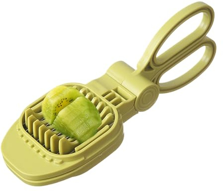 Cortador de fresas – Picador de mano de acero inoxidable | Picador de fresas, para setas, plátano, uva, huevo, verduras, tazas de postre, ensalada, decoración de soporte de pasteles, decoración de pan