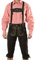 Bayerische Herren Trachten Lederhose, Trachtenlederhose mit Trägern, original in Dunkelbraun, Oktoberfest, Größe 52