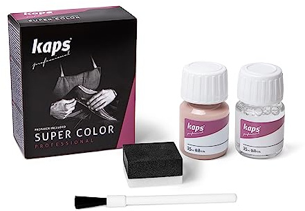 Kaps Super Color Lederfarbe für Naturleder, Synthetik und Textil, Lederfärber, 25 ml, Malve 143