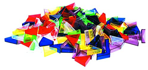 Transparente ECKO-Legesteine große Dreiecke Formen- und Größenverständnis