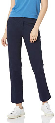 Amazon Essentials dam klassisk rak passform stretch twill chinos byxa, marinblå, 0