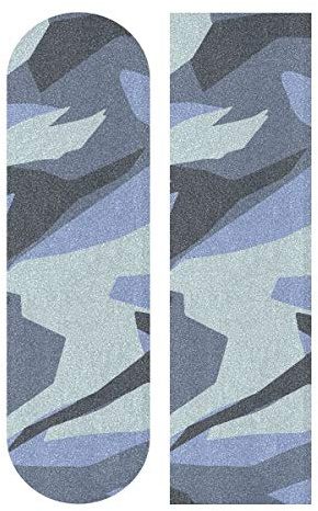 LDIYEU Militärische Abstrakte Blau Skateboard Griptape rutschfest Selbstklebend Longboard Griptapes Aufkleber Griffband 33X 9(1pcs)