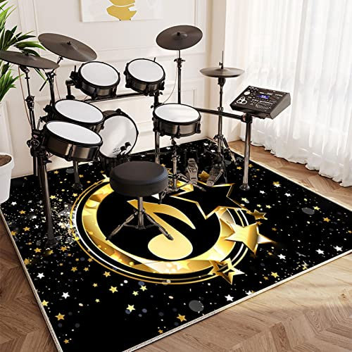 Trummimatta trumslagare matta trumma ljudisolering matta ljudisolerad matta för e trumslagare elektronisk snare matta snare trumma musikinstrument halkfria mattor 160 cm x 120 cm