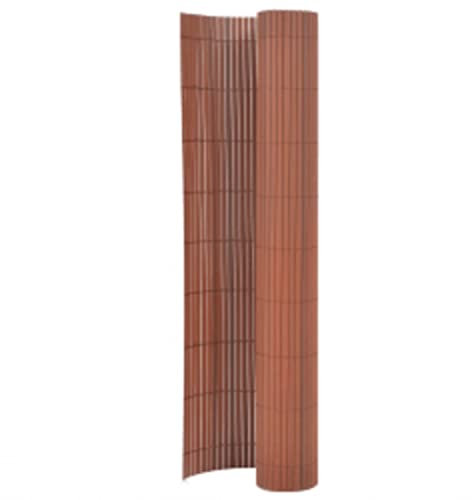 INLIFE Recinzione da giardino double face, 110 x 300 cm, marrone, 5,02 kg, 317154