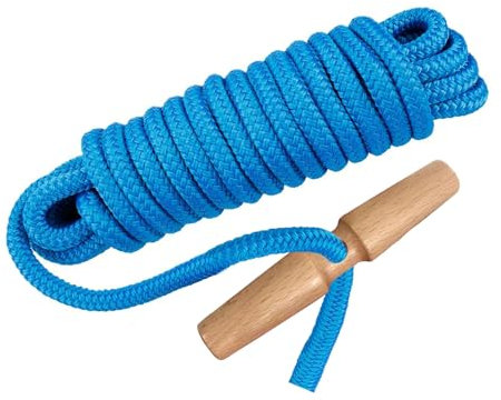 Kixilo Tree Pruner Rope Replacement, 20 ft, 5/16 in Diameter, Wooden Handle