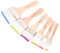 GADITIEK 6 pièces Pinceau Plat pour Peinture Acrylique, Pinceau Acrylique set-12、20、30、45、55、70mm de Large, Artiste Peinture à l'huile Set de pinceaux avec des Manches en Bois pour la Peinture