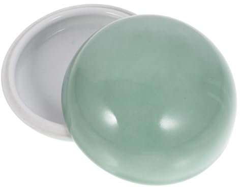 DOITOOL Tintero De Cerámica Para Caligrafía Caja De Porcelana Duradera Caja De Tinta De Cerámica Adorno De Escritorio Para Tallado De Sellos y Escritura