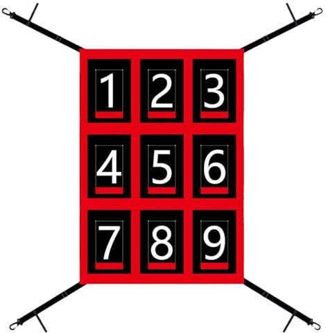 Pitching Net Strike Zone – di allenamento baseball, per lanciare softball, a fuoco d'impatto | di precisione regolabile affina le abilità di precisione durante la