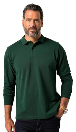 JP 1880 - Polo para Hombre, Tallas Grandes, Tallas Grandes, L-8XL, básico, Manga Larga, piqué, hasta 8 XL