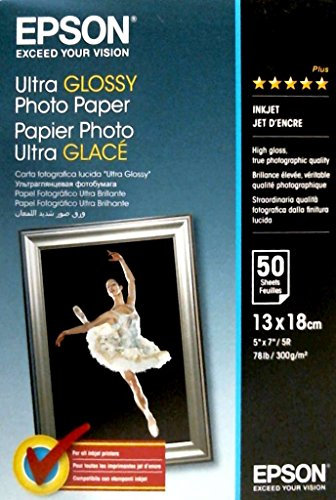 Epson Ultra Glossy Photopapier Inkjet 300g/m2 130x180 mm 50 Blatt Pack