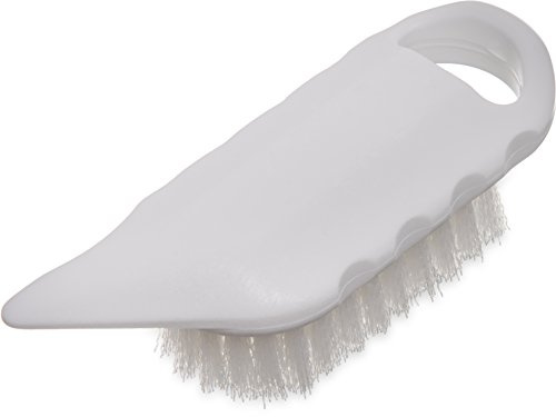 SPARTA 4041202 Plastic Potato Brush, Medium Stiffness With Polyester Bristles, 5.75 Inches, White