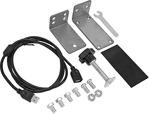 JKOKPMG Soporte de freno de mano USB, placa de montaje de Metal de alta rigidez para juegos de carreras de PC, repuesto para G27 G25 G29 T500 T300