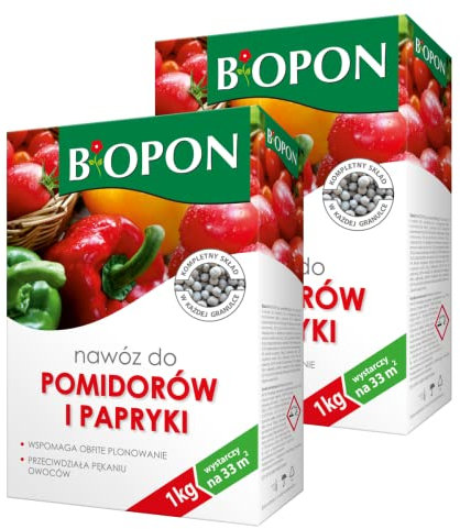 Biopon Mehrnährstoffdünger für Tomaten & Paprika (1 kg Granulat) – Für kräftige, aromatische Ernten
