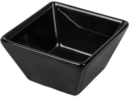 12 unités - Ramequins 60 ml 6,4 x 3,5 cm noir porcelaine