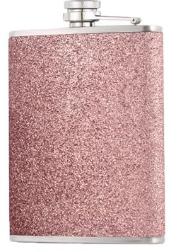 Stainless Steel Hip Flask for Men and Women - Glitter Bling Pocket Decorative Flask for Climbing, Camping, Barbecue, Bar, Party Drinker