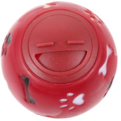 SUPVOX Pelota para Perros Fugas De Comida, Juguete Interactivo Pequeño Rojo De Material Seguro, Entrenamiento y Desarrollo De Inteligencia para Mascotas