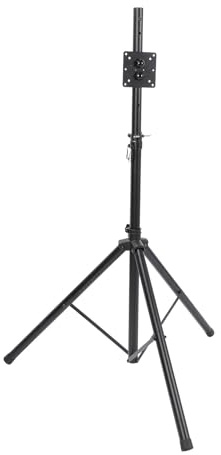POENVFPO Supporto per bersaglio resistente, materiale in ferro di alta qualità regolabile in altezza e angolo, base treppiede stabile per bersagli standard e vari, con design telescopico portatile