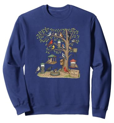 Bankrupt By Birdseed Funny Bird Feeding Funny Birder Sweatshirt