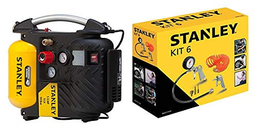 Stanley DN200/10/5 AIRBOSS - Compresor de aire + Stanley 9045717STN - Accesorio para compresores de aire