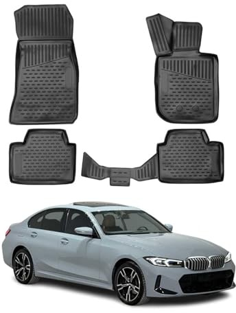 OMAC Gummimatten Fußmatten kompatibel mit BMW 3er Limo Touring G20 G21 2019-2025 TPE 4X