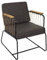 HOME DECO FACTORY - Hd7163 Sessel, Braun, Sitzfläche, Lounge-Sitz, Füße