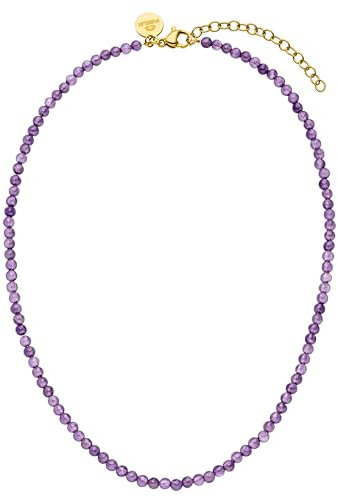 Purelei® Amethyst Kette Damen (Gold) – Halskette Damen aus langlebigem Edelstahl – Wasserfeste Kette mit Anhänger – 35-40 cm Länge – Halskette für deinen individuellen Look