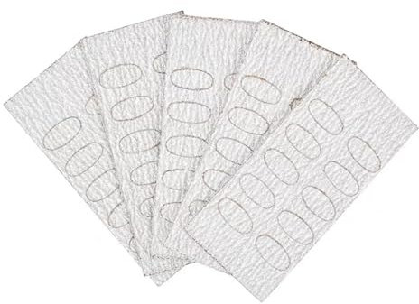 Mini repousse-cuticules en papier abrasif remplaçable - Auto-adhésif ovale - Flocons de coupe des ongles - Outil de pré-polissage - Outil de manucure - Accessoires pour perceuse à ongles