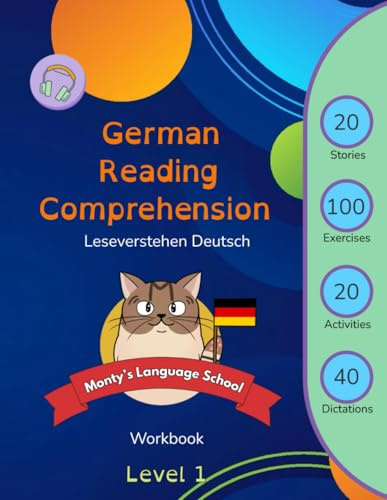 German Reading Comprehension for KIds (Level 1) workbook: Leseverstehen deutsch (German Edition)