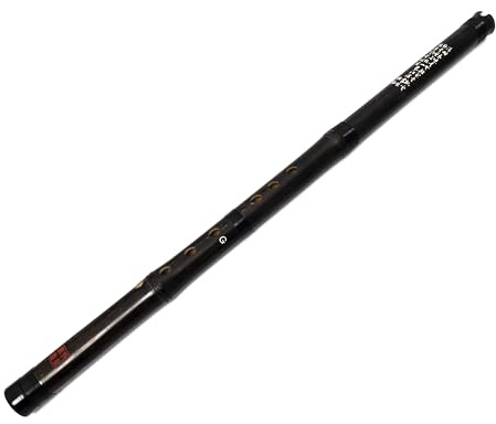 Shakuhachi - Flauta vertical de 54 cm con llave G Shakuhachi 6 agujeros flauta de bambú instrumento de viento de madera flauta de bambú para principiantes