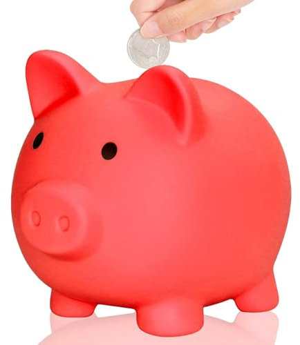 L&W Luck Sparschwein Glücksschwein, Bruchsicheres Spardose, Münzen, Kleingeld,für Hochzeit, Weihnachten, Halloween,Money Box,Niedliche Accessoires