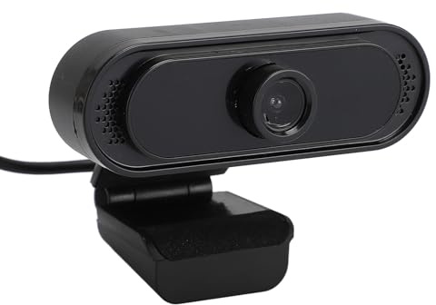 Webbkamera 1080P HD 30fps, USB HD-datorwebbkamera med Brusreducerande Mikrofon, Autofokus, Plug and Play, för Zoom/Skype/Face Time, Konferenser och Videosamtal