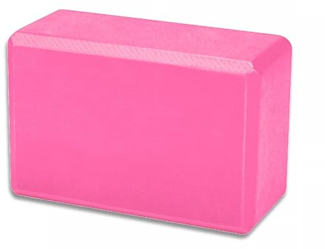 Yoga Block Lightweight EVA Foam High Density Non-Slip Brick Workout Fitness Gym (Pink)