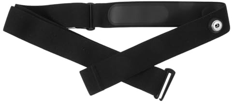 WEKAMOS Fascia Toracica per Monitoraggio Cardiaco Cinghia Morbido Comfort Ottimale per e Fitness Compatibile con Sensori Sportivi Colore Nero