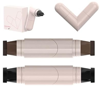 2 Stück Gel-Eyeliner-Stift-Set, Faltbarer Eyeliner-Stempel für Perfekte Flügel, Eyeliners-Stempel für das Tägliche Make-Up, Wischfeste Eyeliners-Stifte für Anfänger (Schwarz & Braun)