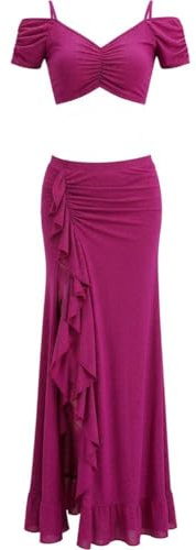 Abbdbd Costume De Danseuse Orientale Brillant, Robe De Danse Orientale, Tenue De Danseuse Professionnelle, Jupe De Danse Orientale, Tenue D'entraînement pour Femmes