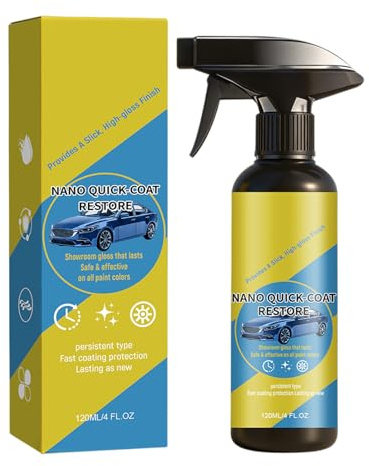 Nano Spray Per Rivestimento Per Auto, Protezione Per Tutte Le Condizioni Atmosferiche, 5,8 X 20,1 Cm, Spray Protettivo Per Vetri, Rivestimento Lucidante Per Auto, Facile Applicazione, Per Camion, SUV,