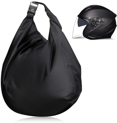KAFZEL 1 Pezzi Borsa impermeabile per casco da esterno in tessuto Oxford, Borsa impermeabile pieghevole per casco, Zaino per cas-co da moto, Bor-sa per cas-co, Facile da usare