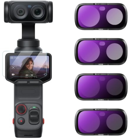 K&F CONCEPT 4-pack ND-filterset, kompatibelt med Insta360 Luna Ultra