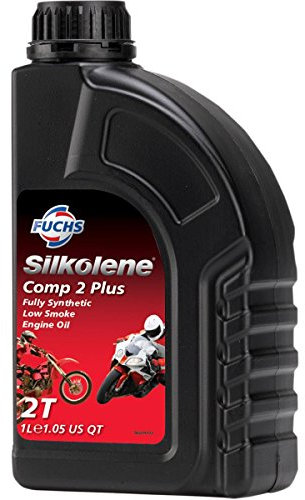 Fuchs Silkolene Comp 2 Plus Fully Synthetic 2 Stroke High Performance Motorcycle Road and Race Engine Oil - 1 Litre