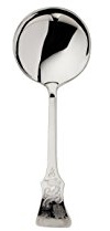 Robbe & Berking Ostfriesen gräddsked böjd (150 g massiv silverpläterad)
