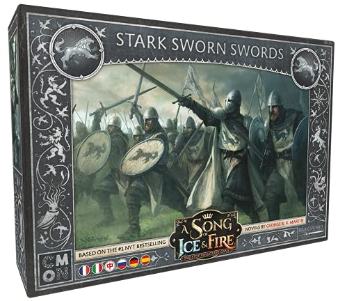 CMON, A Song of Ice & Fire – Geschworene Schwerter von Haus Stark, Erweiterung, Tabletop, 2 Spieler, Ab 14+ Jahren, 45+ Minuten, Deutsch, Mehrsprachig, Mehrfarbig, Bunt