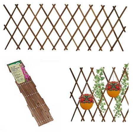 Garden Mile ONE Expandable Garden Trellis for Climbing Plants Heavy Duty Plant Panel Climbing Support Screening Panel for Flowers Decorative Trellis Fence Panels 180 x 30 cm
