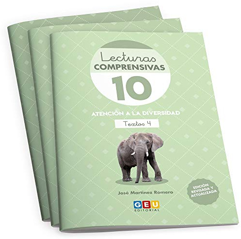 Pack Lecturas Comprensivas/ Editorial Geu/ 3º primaria/ mejora la Comprensión Lectora/ Recomendado Como Apoyo/ Actividades sencillas (Niños de 8 a 9 años)