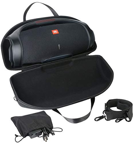 Khanka Hart Tragetasche mit Gurt und Zubehörtasche,case schutzhülle für JBL Boombox 2 Wasserdichter Bluetooth Lautsprecher Speaker hülle Etui.(Tasche+Zubehörtasche+Gurt)