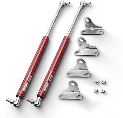 15 Inch 67lb/300N Per Gas Shock Strut Spring for Tool Box Outdoor Cabinet RV Bed Floor Hatch Door and Other Custom Heavy Duty Box Lid Door, a Set of 2 Red